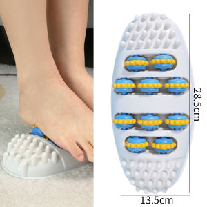 Dorisna Foot Massage Roller Relieves Fatigue Plantar Muscle Relaxation Tool Reflexology Roller Foot Acupressure Spiked Roller