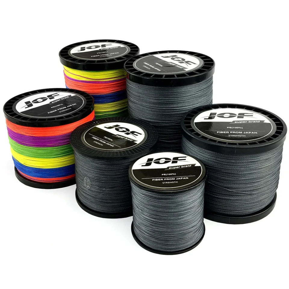 JOF PE Line X12 X9 X8 Fishing Line 1000m 500m 300m 100m 12/9/8 Strands  Braided Strong Wire Pesca Linha Fishing Line