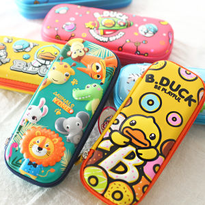Hong Kong B.DUCK Stereo Pencil Case Fashion Cartoon Cute Pencil Case Creative Small Yellow Duck Hard Shell Pencil Case