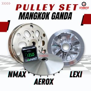 Pullet set custom nmax 155 old new lexi 125 aerox 155 mangkok ganda custom rumah roller kipas bubut