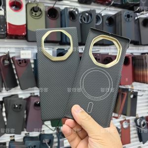 ZXKE True Fiber Case For HUAWEI Mate XT Xts Embedded Iron Sheet Magnetic Car Support Magsafe 600D Aramid Fiber Shell