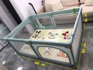 ร้านคนไทย คอกกั้นเด็ก (แถมผ้าอ้อม)รุ่นใหม่ล่าสุดSafezone ระบายอากาศได้ดีกว่า แข็งแรง ปลอดภัย ปีนไม่คว่ำชนไม่ล้ม