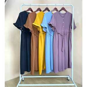 Terbaru Home Dress Busui Cringkle Hana Dress Cringkle Airflow