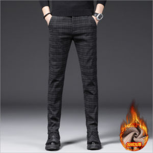 688 Fleece Lined Spring Best-Selling Casual Pants Classic hot selling product Cross-Border Mens Casual Pants Spring fleece-lined regular