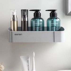Kệ Để Đồ Nhà Tắm Dán Tường Kệ Mỹ Phẩm Giá Để Gia Vị Thông Minh OENON Nhựa ABS Cao Cấp Hình Chữ Nhật Kệ Góc