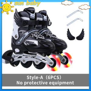 Beginner Kasut Roda Budak Perempuan Kids Inline Skates Roller Skate Shoes Hand Carry Bag Outdoor