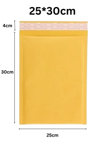 Yellow Kraft Bubble Polymailer/Bubble Mailer Bag/Polymailer Bag with Bubble Wrap/Courier Bag/Padded Mailer Packaging Bag Fireheart Warrior