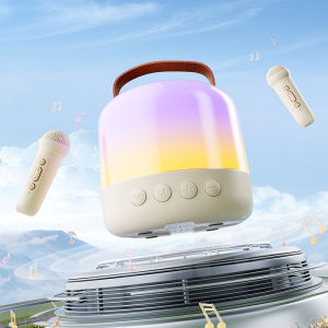 ODBORE JM02 Wireless Karaoke Speaker With Dual MIC HiFi 360° Stereo Sound Outdoor Bluetooth Speaker With RGB Light