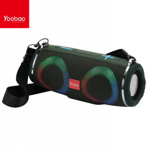 Original YOOBAO M15 Unique Design Portable Wireless Bluetooth HiFi Speaker V5.3 with Strap & Colorful LED Lights