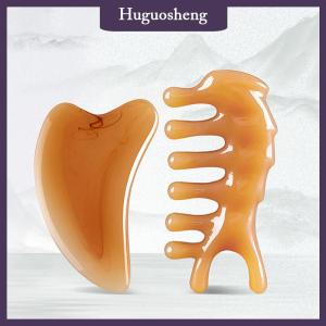 [huguosheng] Guasha เครื่องนวดหน้าทำจากเรซินใช้นวดสปาลดอาการบวมที่ยกจมูก