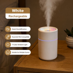 [SG STOCK]New Essential Oil Aroma DiffuserLED Seven-Color Ambient LightUSB rechargeable car humidifier Aroma diffuser