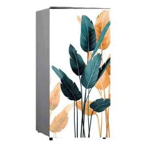 Stiker kulkas 1pintu dan 2 pintu Motip Bunga ( COD ) Fly Star Store