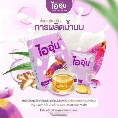 น้ำหัวปลี ตัวช่วยเรื่องน้ำนมแม่ ไออุ่น เครื่องดื่มหัวปลีชนิดผง ชนิดผง สูตรหัวปลี ขิง ใบเตย Warm Hug Herbal Drink