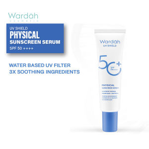 Wardah UV Shield Physical Sunscreen Serum SPF 50+ PA++++ Sunscreen Wajah Mencerahkan