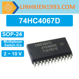74HC4067D   - Bộ ghép kênh/phân kênh analog 16 kênh