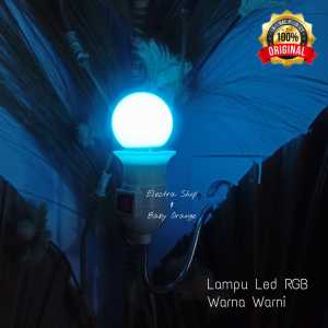 Lampu Tidur LED Warna Warni 1 Watt RGB Fitting Flexible Saklar On Off