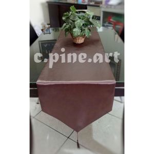 Taplak Meja Aesthetic 2 lapis untuk Meja Tamu Meja Makan 4 Kursi 6 kursi Tuble runner mewah cantik