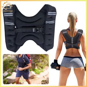 Premium 5KG Weighted Vest with Reflective Stripe for Gym and Outdoor Strength Training Equipment