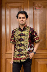 (BISA COD ) KEMEJA SONGKET UNTUK COUPLE KUSUMA SET /GALLERYKEBAYA / RUMAH SONGKET BANDUNG