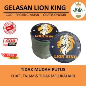 Gelasan Lion King Super Tajam 0.22 / Gelasan Spesialis Turnamen - Gelasan / LOIN ORIGINAL / LION / Gelasan LION KING ORIGINAL / Benang LION / Gelasan Benang LION / Gelasan Benang / Gelasan Benang Asli / Gelasan Benang Original / FREE PELINDUNG JARI