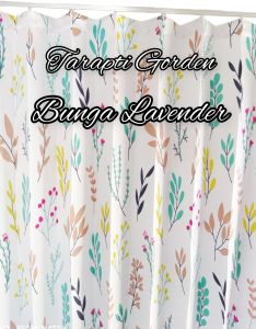 Gorden plisket satin bridal motif bunga lavender