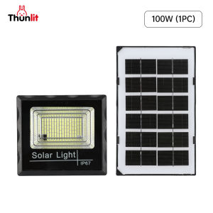 Thunlit Solar Panel Light 100W 50W Buy 1 Take 1 Outdoor Waterproof LED Solar Powered Flood Lamp with Remote Control