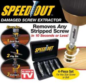 Mata Bor Pembuka Baut Rusak Screw Extractor Set 4 PCS Ganjal Baut Slek Dol Patah Broken Bolt Remover Baja S2