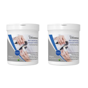 YEGBONG Khăn Lau Ngón Tay Chăm Sóc Răng Miệng Cho Thú Cưng 50 Cái/hộp Khăn Lau Ướt Chăm Sóc Vệ Sinh Răng Miệng Cho Chó Mèo Cún Con Đồ Dùng Cho Thú Cưng Giảm Mảng Bám Khăn Lau Răng Cho Thú Cưng Khăn Lau Ngón Tay Bằng Cotton Không Dệt Đồ Dùng Chăm Sóc Răng