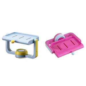 Giá đặt xà phòng với hút mạnh với drainable khay đĩa đựng xà phòng không cần khoan cho vòi hoa sen & nhà bếp dễ dàng tổ chức