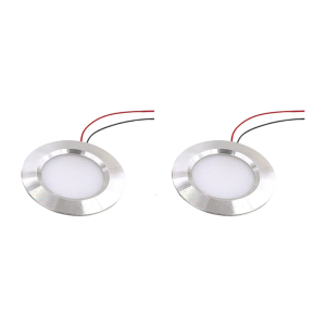 Set of 2 Recessed LED Cabinet Lighting Dimmable Light Aluminum Alloy Housing Modern Cabinet Light Fixture for Home