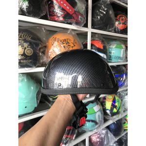 Mũ bảo hiểm nửa đầu ngựa Carbon – Sợi Carbon cao cấp tinh tế đẳng cấp