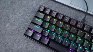 Mechanical keyboard APAYADO Wired Gradient 60% keyboard RGB Backlit 61 Keys gaming accessoriesLayout for PC/Laptop2026