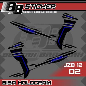 STICKER PREMIUM BISA HOLOGRAM Striping Jupiter Z Burhan Sticker Striping Jzb12