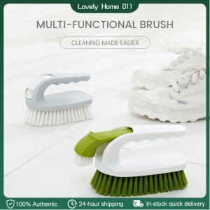 All Purpose Cleaning Brush Bathroom Floor Tile Scrub Hard Bristles Comfort Grip Household