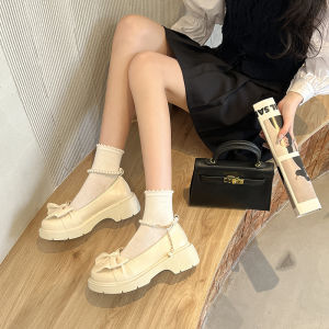 รองเท้าแฟชั่นสตรี Mary Jane รองเท้าหนังอังกฤษน่ารัก รองเท้าหนังเล็กเซ็กซี่ขนาดใหญ่ SZ35-42