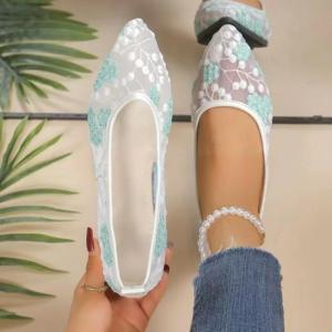 Women Flat Shoes 2025 New Summer Flat Sneakers Women  Shoes Breathable Mesh Ballet Loafers Shoes Zapatos De Mujer
