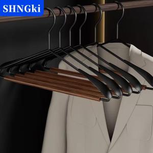 SHNGki Dày rộng vai sồi sắt phù hợp với móc áo liền mạch chống trượt sơn kim loại móc áo nhà khách sạn khô và ướt dual-sử dụng hange