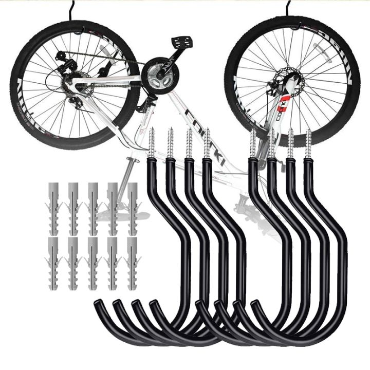 10 Pack Bike Hanger Indoor Storage Hook Rack Bicycle Ceiling Storage Wall  Mount Heavy Duty Road MTB Bike Rack Holder for Garage Lazada PH