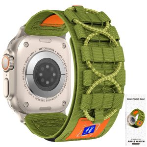 Rope Track Braid Nylon Sports Strap For apple watch Ultra 2 49mm 45mm 44mm 42mm Loop Band For apple watch series 9 8 SE 7 6 5 4 strap