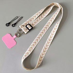 Crossbody Phone Strap Phone Lanyards Adjustable Wide Cloth Strong Durable Key Wrist Universal Crossbody Phone Strap