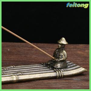 【feitong】🚕🚕【HOT SALE】 1 cái Lư Hương trang trí nhà người giữ hương thuyền người đàn ông lớn tuổi Câu Cá Phong Cách Nhật Bản hương Stick trang trí hương liệu