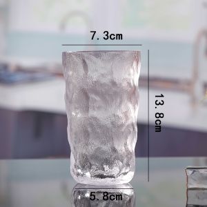 Ly Thủy Tinh Chịu Nhiệt Họa Tiết Sóng Nước | Cốc Thủy Tinh Uống Nước Cốc Decor Đẹp SHOPE
