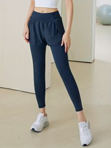 Celana Olahraga Kolor Legging Wanita High Waist Gym Polos Bersepeda jogger Sport Celana olahraga wanita yoga badminton running lari