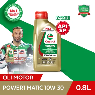 Oli Mesin Motor Castrol POWER1 Matic 10W-30 (0.8L)