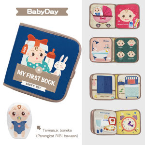 Baby Shine DIY Busy Board Quiet Book Kain Flanel Mainan Edukasi Anak Montessori Kids Activity Book