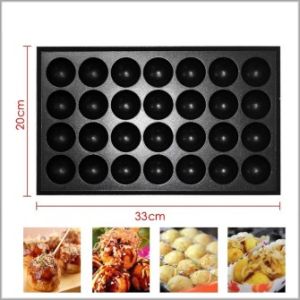 28 holes Takoyaki Pan Non-stick Teflon Aluminum Thicked Non stick 28holes Plate For Takoyaki Machine