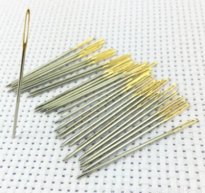 Jarum Sulaman Silang Saiz 24/26 / 24/26#金尾针 十字绣针 / Cross Stitch Needle 24/26#