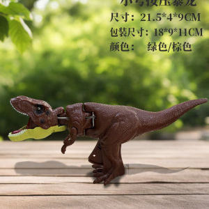 ของเล่นไดโนเสาร์ ไทแรนโนซอรัสเร็กซ์ แบบกด แกว่งหัวและหางได้ มีเสียง ของเล่นคลายเครียดเล่นสนุก
