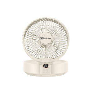 Electrolux พัดลมตั้งโต๊ะแบบชาร์จไฟได้พัดลมตั้งโต๊ะ USB แบบพกพาห้องครัวห้องน้ำพัดลมแขวนติดผนังเงียบ