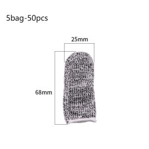 50pcs/Set Finger Cots Sarung Jari Anti Pisau Sarung Tangan Cut Resistant Sarung Tangan Anti Pisau Berkebun Menjahit Serbaguna
